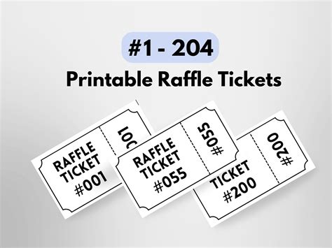 Tickets – Your Number Was Included! .